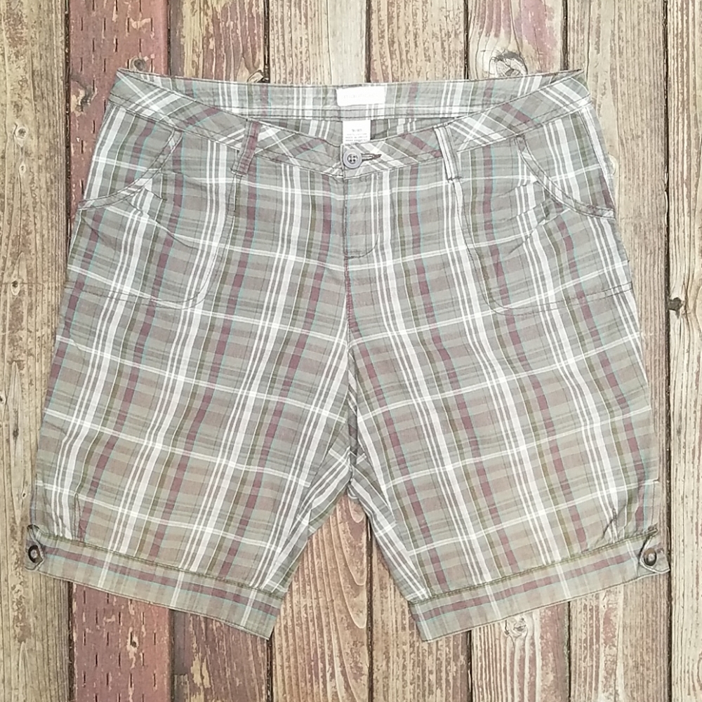 Maurices Plaid Shorts - Size 9/10 - 100% Cotton